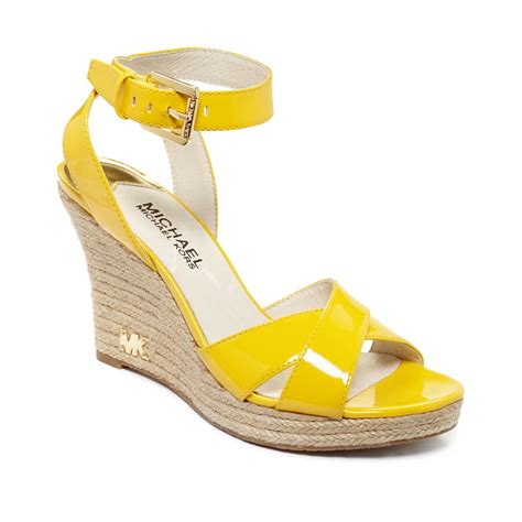 michael kors yellow sandals